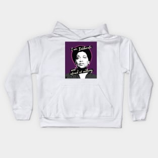 Audre Lorde I am Deliberate and Afraid of Nothing Kids Hoodie